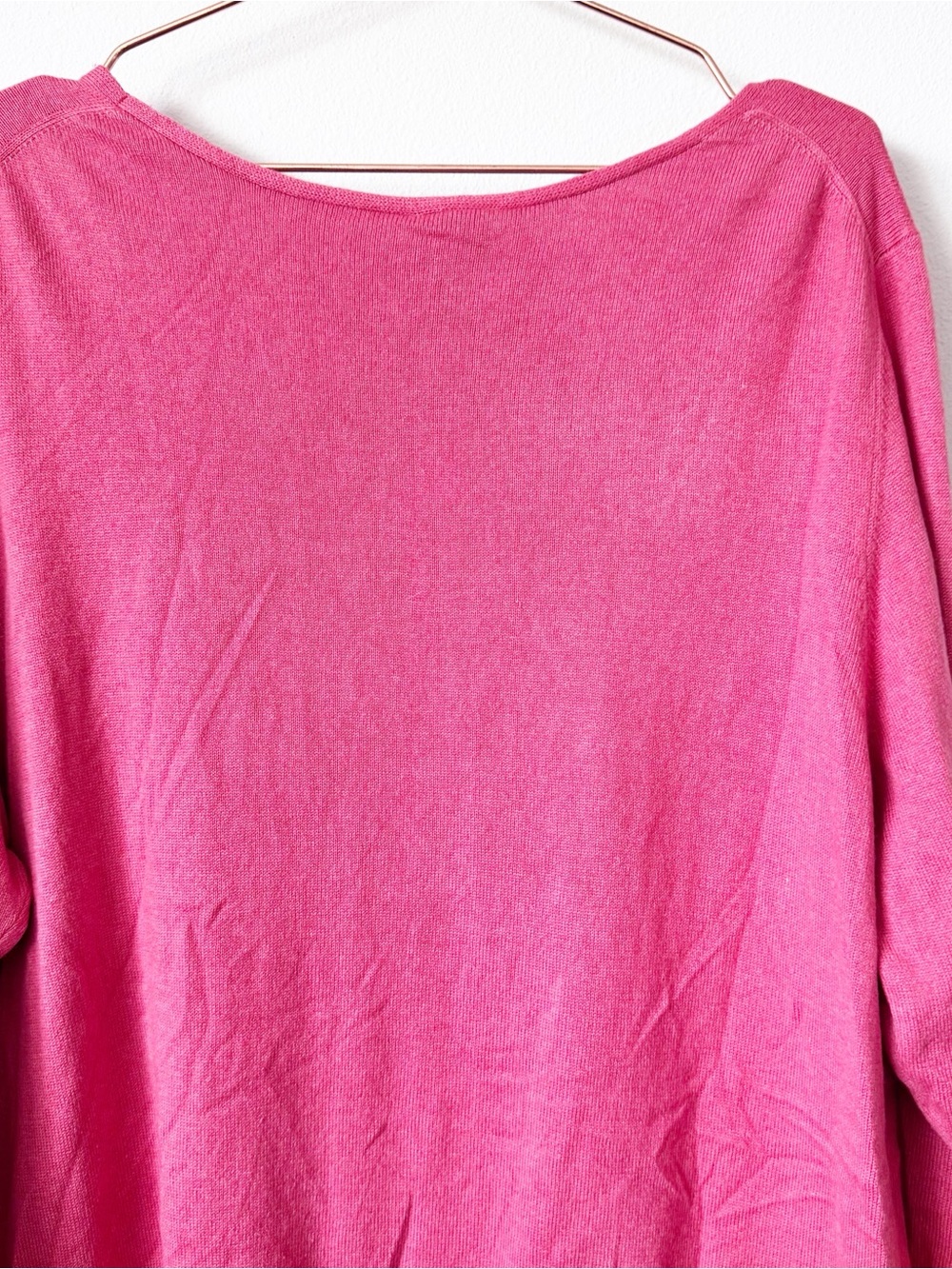 Eileen Fisher Mimos Pink V-Neck Silk and Linen Drawstring Tunic - Picture 10 of 11